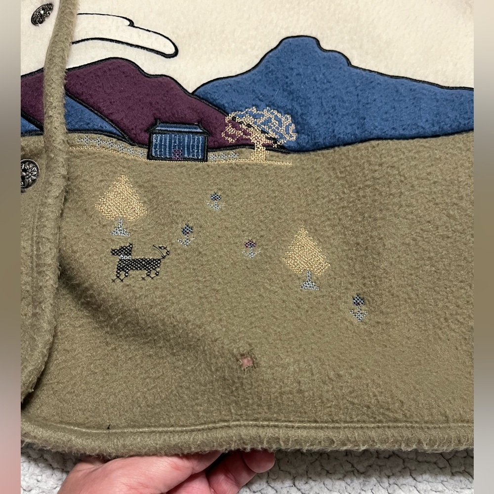 Alfred Dunner embroidered fleece jacket - Picture 10 of 14